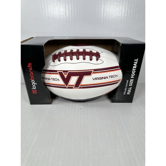 Virginia Tech Stadium Full-Size Football Official NCAA Licensed by Logo Brands - Picture 1 of 4